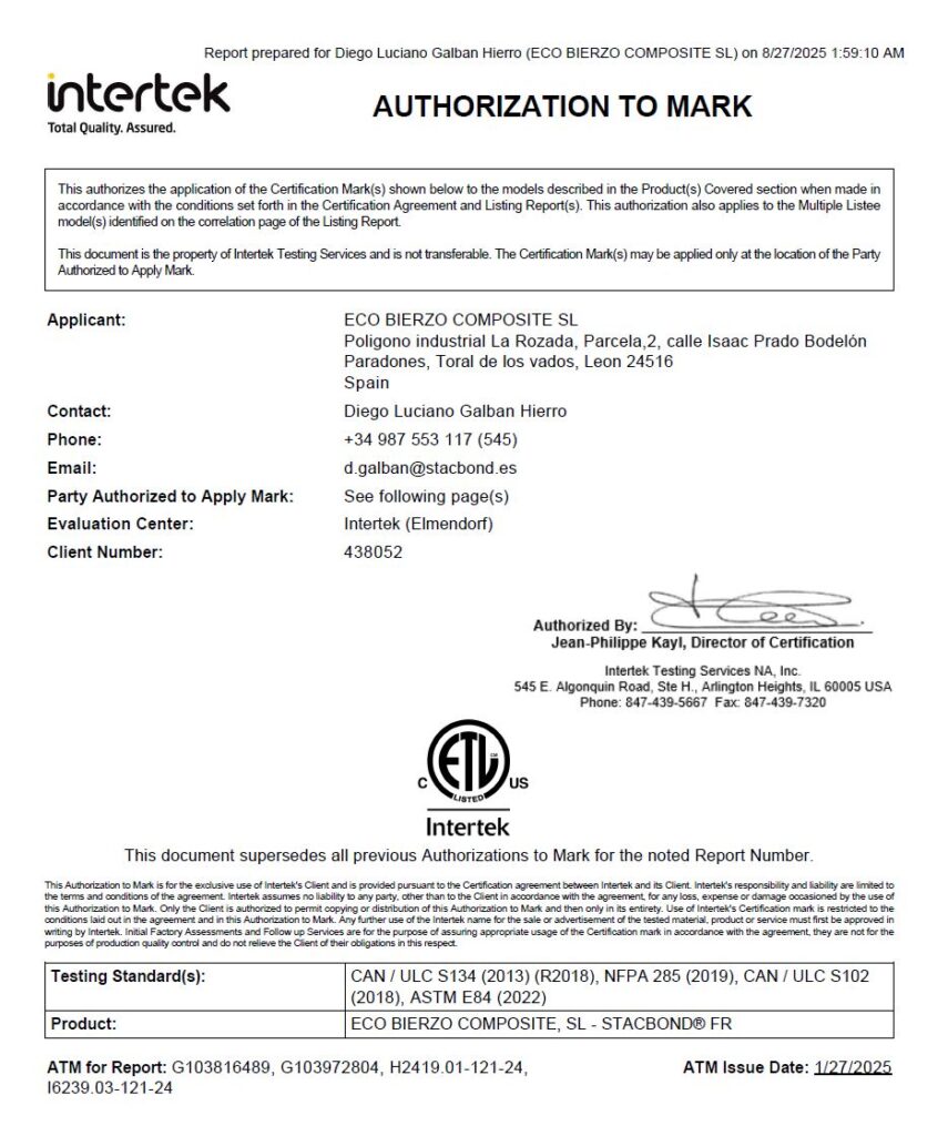 intertek certification